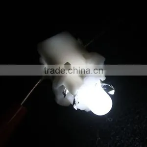 T5 B8.5D Car LED Indicator Light Gauge Speedo Dashboard Side Interior Lamp Bulb White thumbnail-1