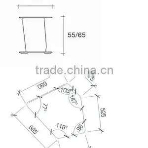 New Special Design Black Crylic Coffee Table thumbnail-2