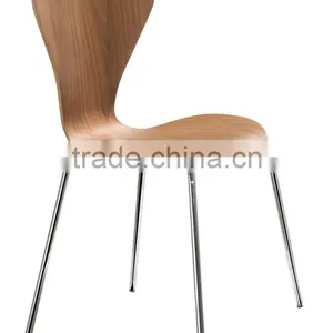 Arne Jacobsen Design Chair,metal Chair,stacking Chair, Plywood Chair, Dining Chairs thumbnail-1