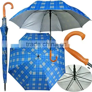 G32I Autmatic Blue Check Golf Umbrellas Wholesale thumbnail-1