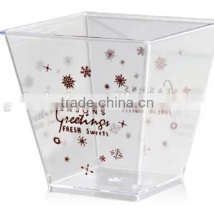CH40-7271 Food Service Disposable Transparent Plastic Cup Box Dessert Container thumbnail-4