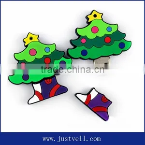 Cute Design Christmas Tree Usb Novel Usb ,Christmas Promotional Gifts Usb Flash Drive thumbnail-1