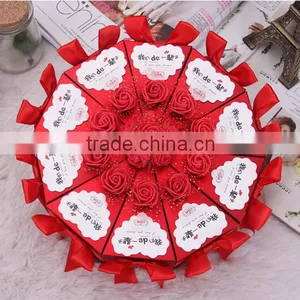 Hot Sale Lovely Wedding Favor Box Wedding Candy Box Gift Box thumbnail-1