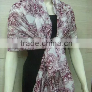 Cotton Print Scarf thumbnail-1