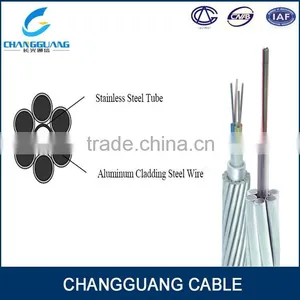 High Quality Hot Sales Optical Fiber Composite Overhead Ground Wire OPGW Cabling thumbnail-1