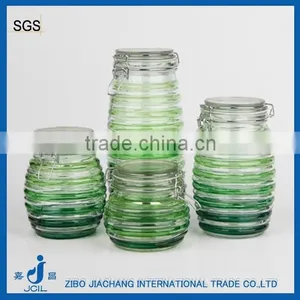 Round Clip Top Glass Jars With Airtight Lid thumbnail-1