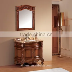 Dark Wood Bathroom Vanity Ideas WTS213 thumbnail-2