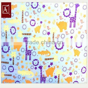 Printed/PU Coated Polyester Twill Preach Skin/ Microfiber Fabric thumbnail-1