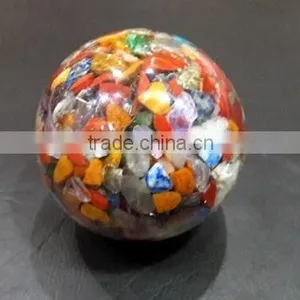 Mix Gemstone Orgone Ball : Wholesale Orgone Ball From India thumbnail-3