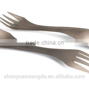 3 in 1 Titanium Spork, Titanium Spoon for Titanium Camping thumbnail-2