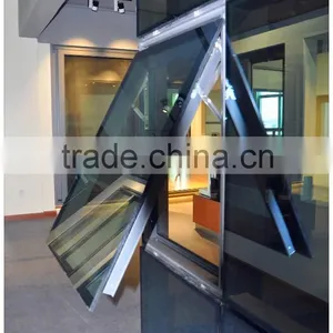 New Aluminum Glass Curtain Wall Design With Awning Window for Sale thumbnail-2