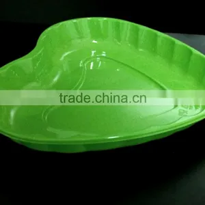 High Quality Plastic Fruit Plate Heart Type Snack Container thumbnail-1