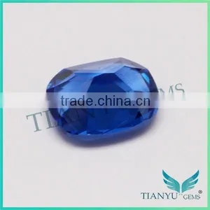 112# Cushion Burman Blue Spinel Gemstone Synthetic Diamond thumbnail-6