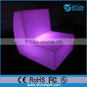 Waterproof Illuminated Led Bar Sofa,back Rest KTV Room Decorate Led Chair thumbnail-1