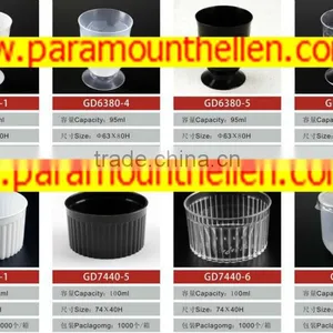 Pudding Paper Plastic Cup With Lid thumbnail-4
