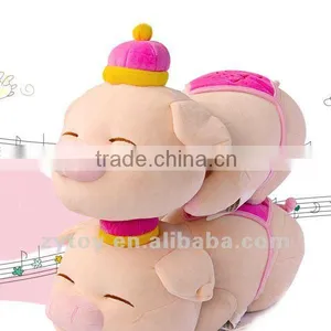 Cute Naked Sexy Plush Stuffed Pink Pig Toy thumbnail-1
