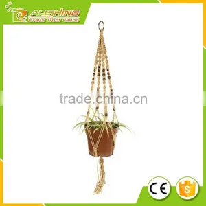Wholesale 2016 Colorful Hanging Basket Plant Hanger Holders Large for Indoor and Outdoor Jute Rope 48 Inch thumbnail-1