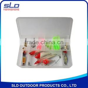 Fishing Tackle Assortment for Trout Spin Lure Bait With Accessories in Plastic Box thumbnail-1