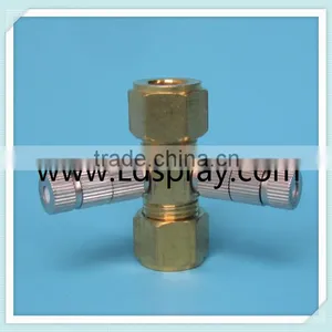 Brass Threaded Ferrule Type 3/8 Through Connector With One Two Holes thumbnail-6