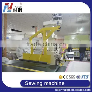 China NaiGu Factory Manufacture Automatic Chain Stitch Mattress Tape Edge Sewing Machine thumbnail-1