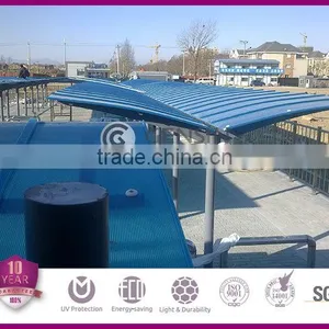 100% Waterproof Polycarbonate Sheet/U Lock Polycarbonate Profile Sheet for Carport Roofing thumbnail-2