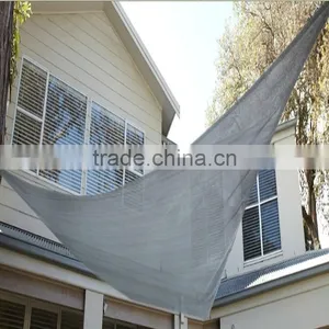 PE Plastic Anti-UV Garden Black Knitted Shade Sail thumbnail-1