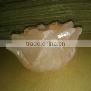 Himalayan Crystal Salt Tea Light/Rock Salt Tea Lights/Salt Crafts/HandiCrafts thumbnail-1