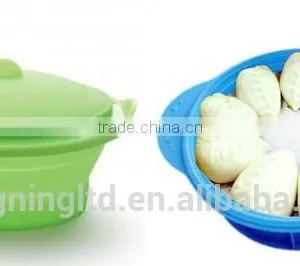 Vegetable Food Microwave Silicone Steamer Portable Could Used for Travel Picnic Camp thumbnail-6
