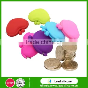 2015 Hot Selling Heart Shape Silicone Wallet/Silicone Coin Bag thumbnail-1