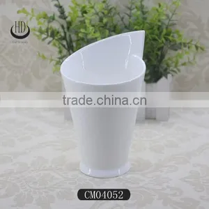 Mugs Drinkware Type and FDA,CIQ,CE / EU,SGS Certification Fries Cup,ceramic White Porcelain French Fries Holder thumbnail-1