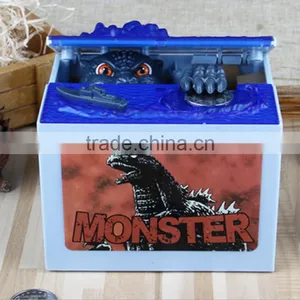 New Arrival Dinosaur Shape Saving Pot With Seven Music To Optional, Stealing Godzilla Saving Money Box For Decoration thumbnail-3