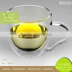 Made-By-Hand Glass Double Wall Thermos Cup thumbnail-2