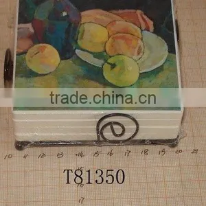 Square Round Shape Ceramic Coaster thumbnail-1