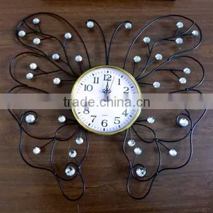 Metal Butterfly Wall Clock With Acrylic thumbnail-1