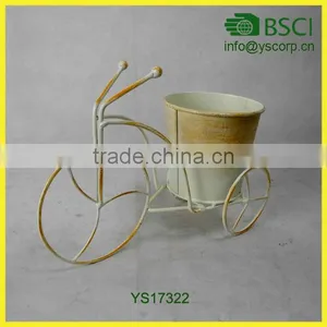 Convinent Functional Metal Bicycle With Flower Pot thumbnail-1