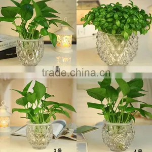 Handmade Designs Tulip Shape Cutting Cheap Glass Flower Vase thumbnail-1