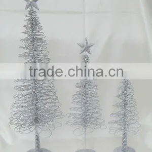 Silver Wire Chritsmas Tree thumbnail-1