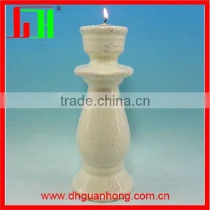 Hot Sale Tall Ivory DeHua Ceramic Candle for Wedding thumbnail-1