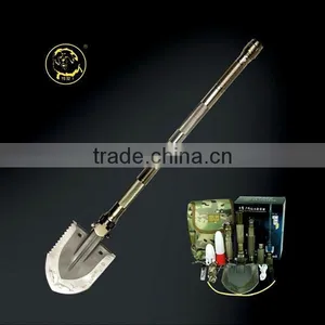 Bestselling Chinese Hi-carbon Stianless Steel Outdoor Shovel CampingHiking Multifunction Survival Shovel LongMetal Handle Shovel thumbnail-1