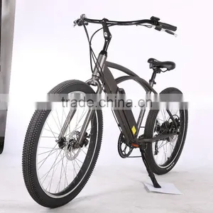 26 Inch Hot Selling Electric Bike Aluminum Alloy Frame Beach Cruiser Bike CE Approved Electric Beach Bike thumbnail-1
