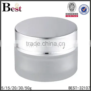 All Size Glass Airtight Metal Containers Cosmetic Metal Container With Aluminum Cap thumbnail-4