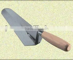 Wooden Handle Carbon Steel Bricklaying Trowel thumbnail-1