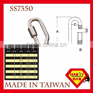 Marine Deck Hardware Stainless Steel Triangle Quick Link thumbnail-1