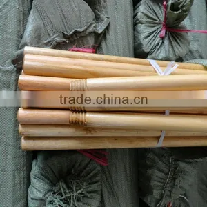 1200mm x 22mm Varnished Wooden Mop Handle thumbnail-1