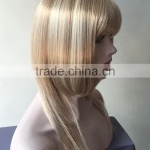 Best Selling Natrual Blonde Girls Hair Wig Silky Straight Lace Front Wigs For European Women thumbnail-3