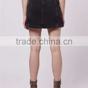New Arrival Latest Design Button Through Skirts A Line Dark Blue Skirts Special Brand Skirts thumbnail-4