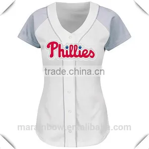 Top Quality Sexy Design Women's Fashion Raglan Sleeve Slim Fitted Baseball Jersey t Shirts thumbnail-1