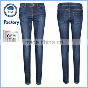 Hot Sell Brand Skinny Ladies Jeans Wholesale Price thumbnail-1