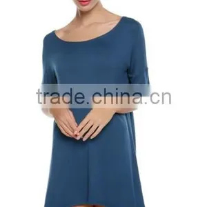 Tops For Women 2016 Fashion Cute & Comfy Loose Fit Short Sleeves Tunic Tops thumbnail-2