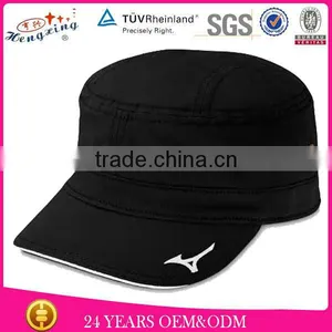 Fashion Black 100% Cotton Custom Cheap Military Cap thumbnail-1